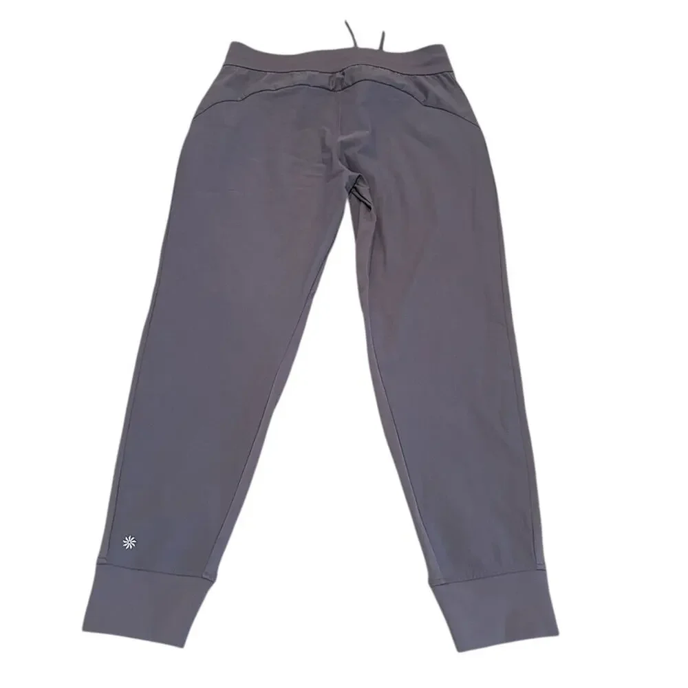Athleta Purple/Grey Joggers EUC Size 12 - Picture 6 of 8